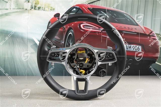 Sports steering wheel, Sport Chrono, Multi-function, heating, leather black