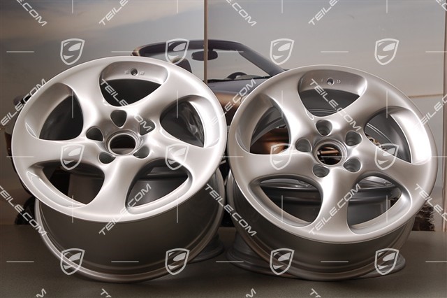 18-inch Turbo Look II wheel set, 8J x 18 ET50 + 10J x ET47