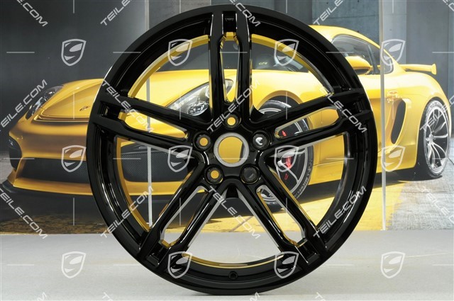 19" wheel, Turbo, 8J x 19 ET21, black high gloss