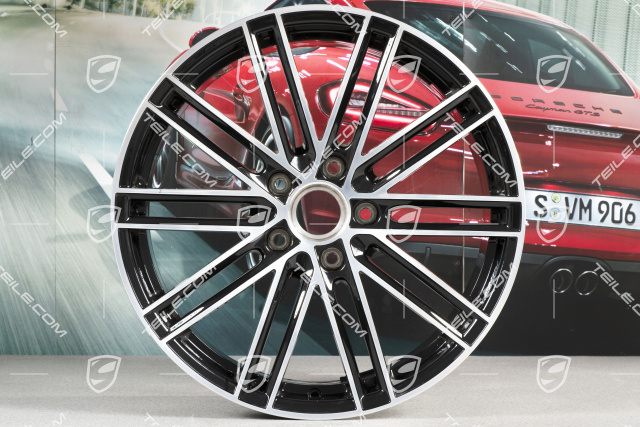 20-inch wheel rim 911 Turbo IV, 9J x 20 ET51, black high gloss