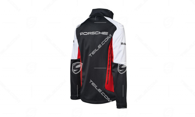 Motor Sports Collection, Softshell Jacket, Men, black/red/white, S 44/46