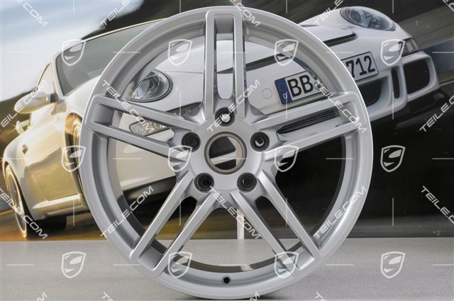 19" Felgensatz Carrera, 8,5J x 19 ET54 + 11J x 19 ET48, Brilliantsilber