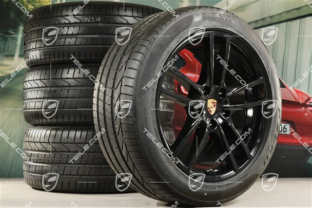 20-inch Cayenne Coupé Sport summer wheel set, rims 9J x 20 ET50 + 10,5J x 20 ET55 + NEW Pirelli P Zero summer tyres 275/45 R20 + 305/40 R20, with TPMS