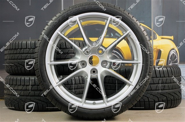 20-inch Carrera S (III) winter wheel set, 8,5J x 20 ET51 + 11J x 20 ET70 + NEW Pirelli winter tyres 245/35 ZR20 + 295/30 ZR20, with TPMS