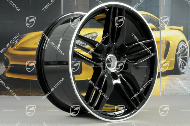 20" Komplet felg Sport Design, 8,5J x 20 ET51 + 11J x 20 ET52, czarny połysk