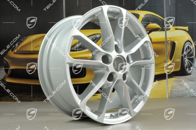 18-inch wheel rim set Cayenne facelift 2014->, 8J x 18 ET 53, Silver