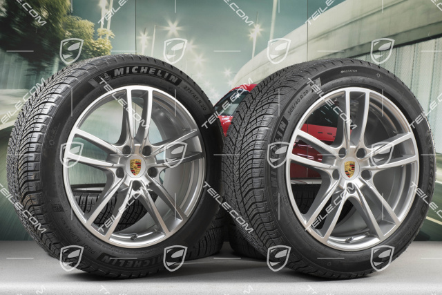 20-inch Cayenne COUPE Sport winter wheel set, rims 9J x 20 ET50 + 10,5J x 20 ET55 + Michelin winter tyres 275/45 R20 + 305/40 R20, with TPMS