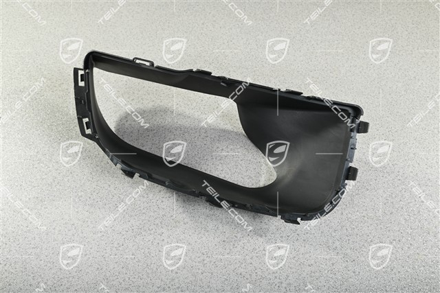 Air duct / guide Turbo / GTS, Satin black, R