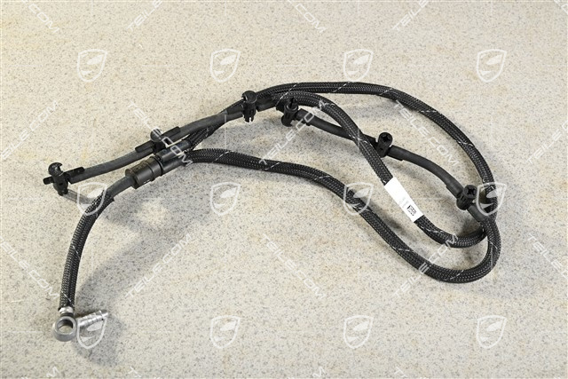 Hose, fuel overflow line, Diesel