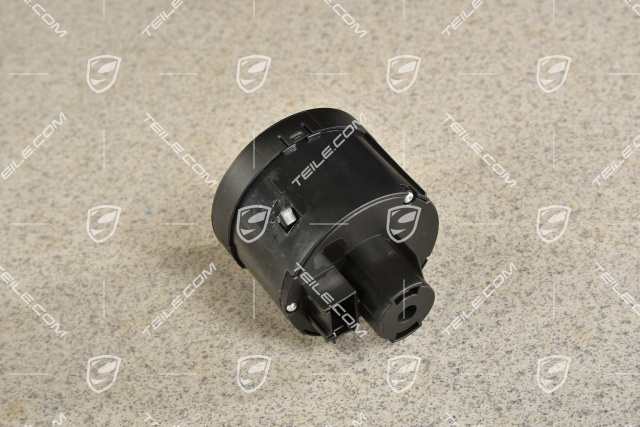 Headlight / light control switch, black matte