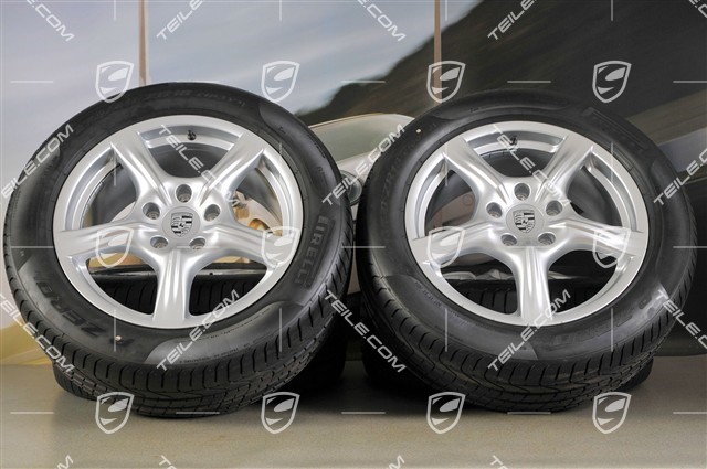18-inch summer wheel set Panamera, wheels 8J x 18 ET59 + 9J x 18 ET53 + tyres Pirelli P-Zero 245/50 18 + 275/45 18