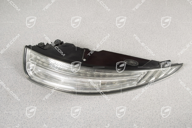 Rear light, in clear glass look (white), R