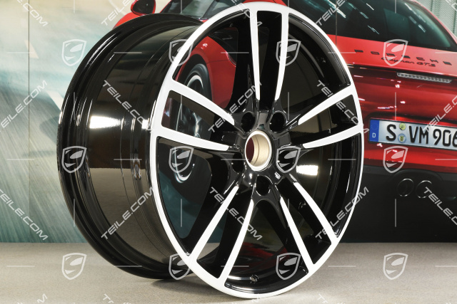 20-inch wheel rim, Cayenne Sport, 10,5J x 20 ET64, black high gloss