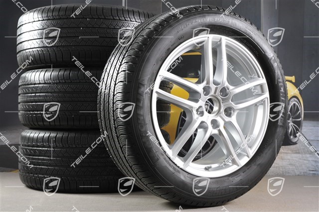 19-inch all season wheels set "Cayenne Turbo IV" facelift 2014->, alloy rims 8,5J x 19 ET59 + Michelin Latitude Tour HP all-season tyres 265/50 R19, with TPM