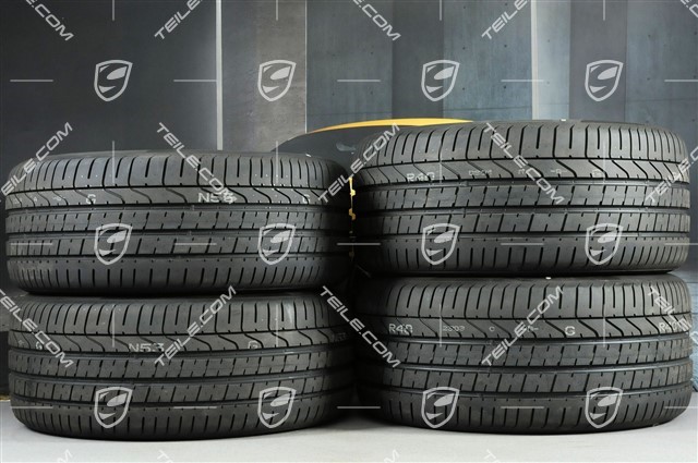 21-inch Cayenne RS Spyder summer wheel set, rims 9,5J x 21 ET46 + 11,0J x 21 ET58 + Pirelli P Zero summer tyres 285/40 R21 + 315/35 R21, with TPMS