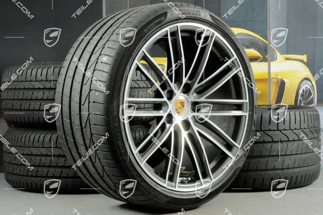 20" Sommerräder 911 Turbo IV, Felgen 11,5J x 20 ET56 + 9J x 20 ET51 + Pirelli P Zero Sommerreifen 305/30 ZR20 + 245/35 ZR20, mit RDK-Sensoren