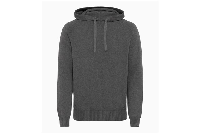 TEILE.COM | 60Y 911 Knitted pullover with hood, grey, 60 Years of ...