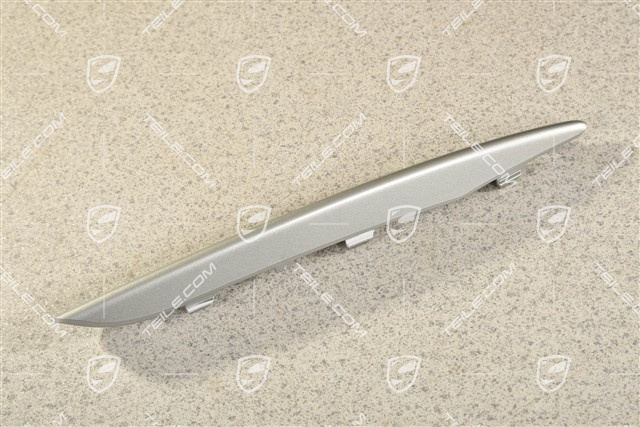 Front bumper retaining frame, lover trim cover, Titan Metallic, R