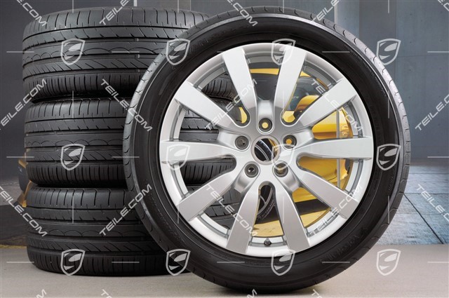 20" SportDesign II Sommerräder Satz, 4x Felgen 9J x 20 ET 57 + 4x Reifen 275/45 R 20 110Y XL, mit RDK