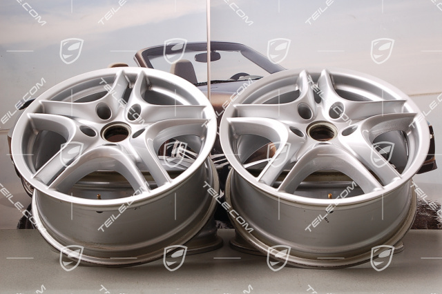 18-inch Cayenne Turbo II wheel set, 8J x 18 ET 57, Facelift