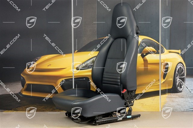 Seat, manual adjustable, heating, leather/leatherette, Metropole blue, R