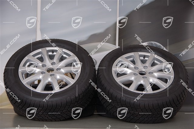 18-inch Cayenne winter wheel set, wheels 8J x 18 ET53 + tyres Michelin 255/55 R18 109V XL M+S,  without TPMS