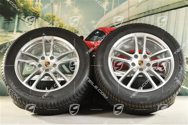 20-inch Cayenne Sport winter wheel set, rims 9J x 20 ET50 + 10,5J x 20 ET64 + Hankook winter tyres 255/55 R20 + 295/45 R20, with TPMS