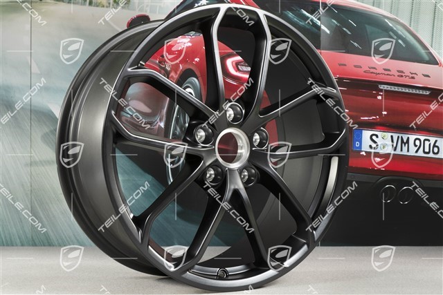 20-inch GT4 wheel rim, 8,5J x 20 ET61, black satin matt