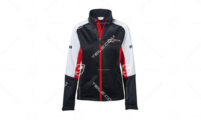 Motor Sports Collection, Softshell Jacket, Women, black/red/white, M 38/40