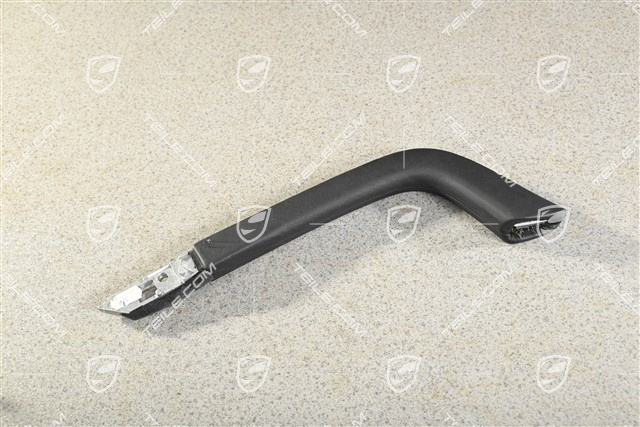 Grab handle centre console, smooth leather Black, L
