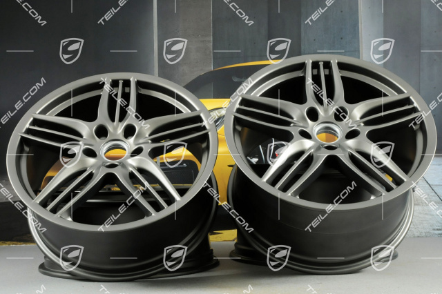 20" Komplet felg Sport Design, 8,5J x 20 RT51 + 11J x 20 ET70, platynowy-satyna