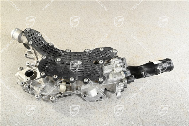 V8 Diesel, Thermostat housing with Thermostat insert