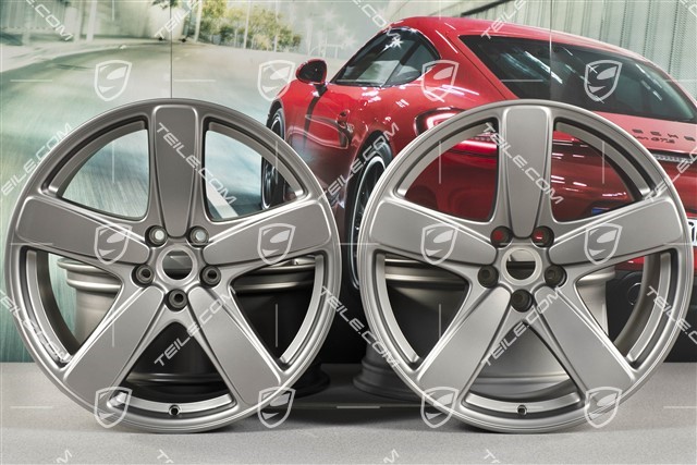 19-inch "Sport Classic" wheel rim set, rims 8,5J x 19 ET21 + 9J x 19 ET21, platinum satin mat