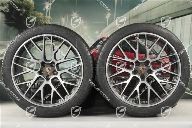 21" RS Spyder Design summer wheel set, wheel rims 9,5J x 21 ET27 + 10J x 21 ET19 + Michelin summer tyres 265/40 R21 + 295/35 R21, with TPM