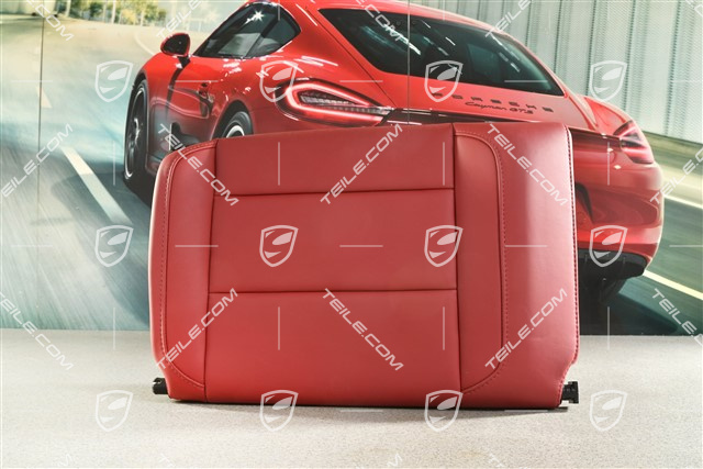 Convertible, Back seat backrest, leather Carrera Red, R