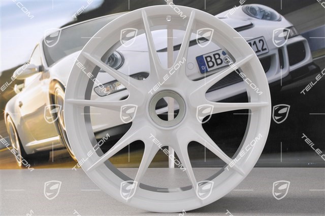 19-inch GT3 RS 4.0 wheel, central locking, 9J x 19 ET47, white