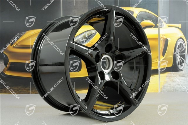 18-inch Carrera III wheel, 11J x 18 ET51, BBS, black high gloss