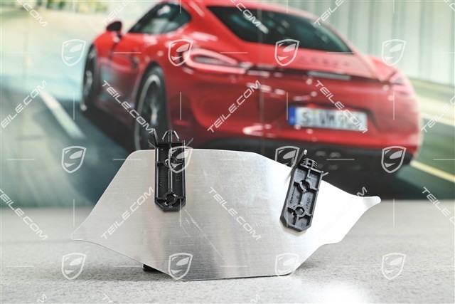 Support bracket between rear end panel and lock carrier, L=R