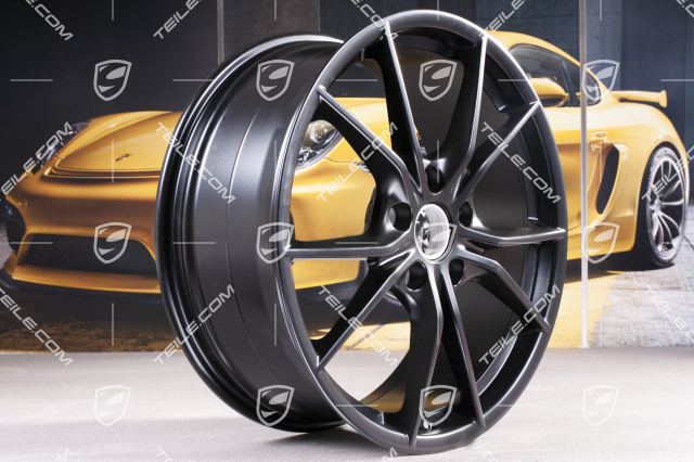 20-inch wheel rim Carrera S IV, 8J x 20 ET57, black satin-matt