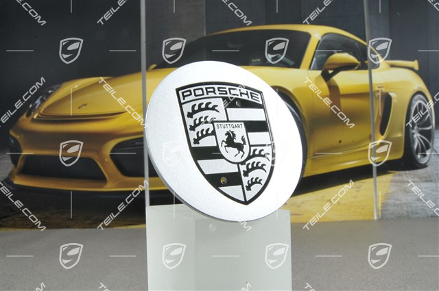 Hub cap, round, convex, for Cayenne S 18" wheels