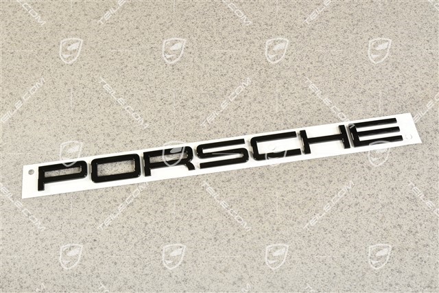 "PORSCHE" logo High gloss black