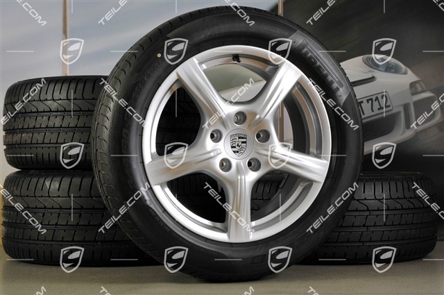 18-inch summer wheel set Panamera, wheels 8J x 18 ET59 + 9J x 18 ET53 + tyres Pirelli P-Zero 245/50 18 + 275/45 18