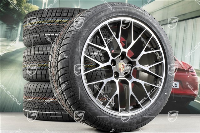 20-inch "RS Spyder Design" winter wheels set, rims 9J x 20 ET26 + 10J x 20 ET19 + NEW Dunlop Winter Sport 4D winter tyres 265/45 R20 + 295/40 R20, with TPMS