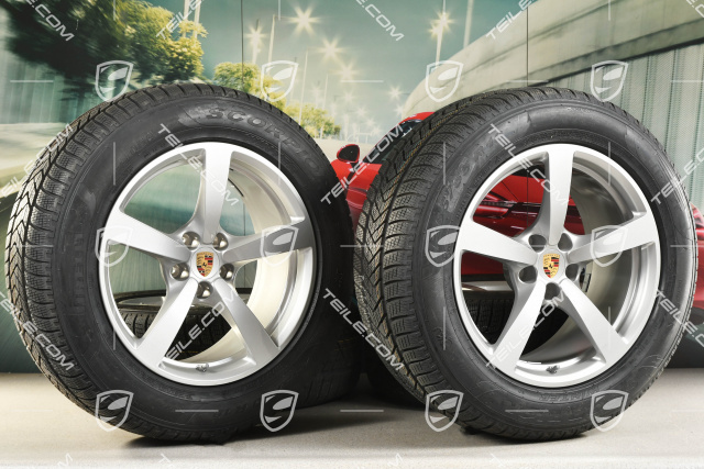 18-inch "Macan" Winter wheel set, rims 8J x 18 ET21 + 9J x 18 ET21 + Pirelli winter tyres 235/60 ZR 18 + 255/55 ZR 18, with TPMS