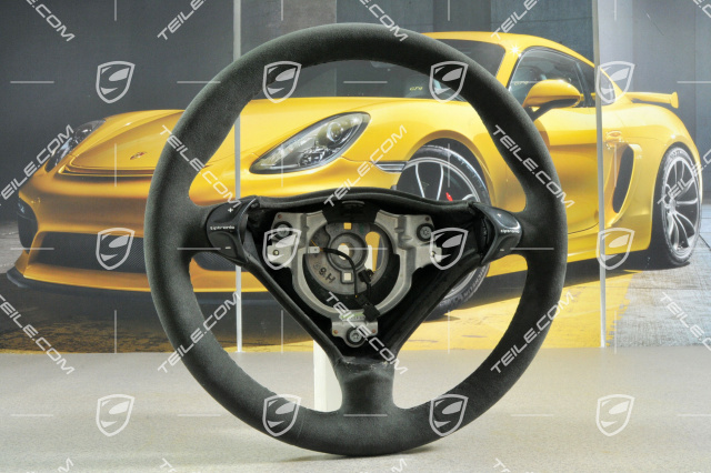 3-spoke steering wheel, Tiptronic, black Alcantara, newly upholstered