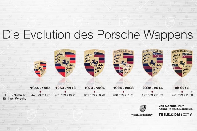 Porsche bonnet badge (1994-2008)