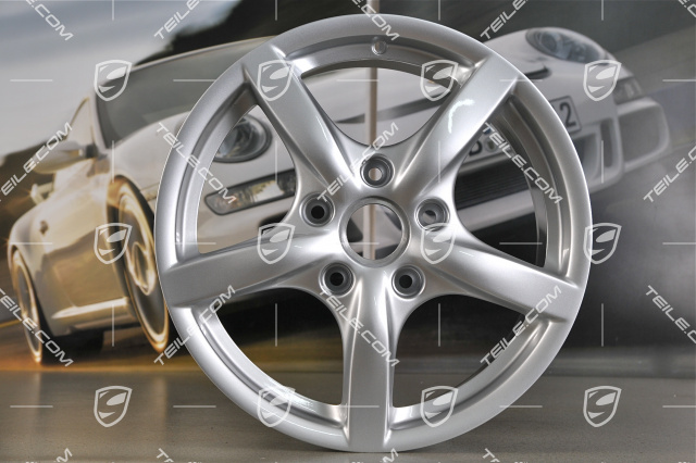 17-inch Cayman II wheel set, front 7J x 17 ET55 + rear 8,5J x 17 ET40