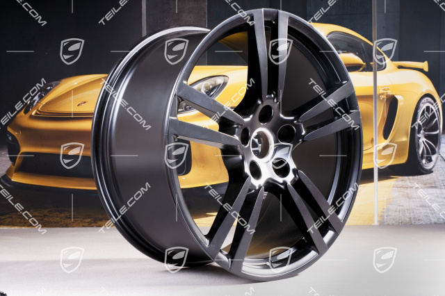 21-inch wheel set Turbo II, black mat, 4 wheels 10J x 21 ET50