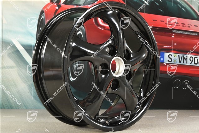 17-inch Carrera wheel, 7J x 17 ET55, black high gloss