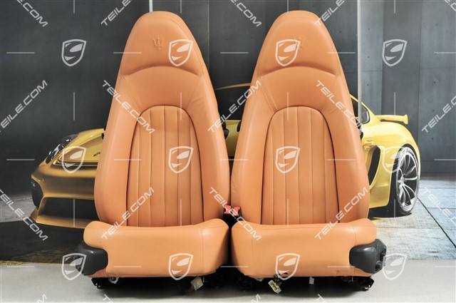 4200, Seats, el. adjustable, leather, Memory, Light Brown, set (L+R)